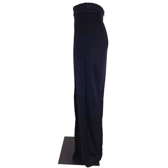 Cushnie Et Otchs Runway Aphrodite High Slit Maxi Skirt 6 Navy New - Picture 9 of 16